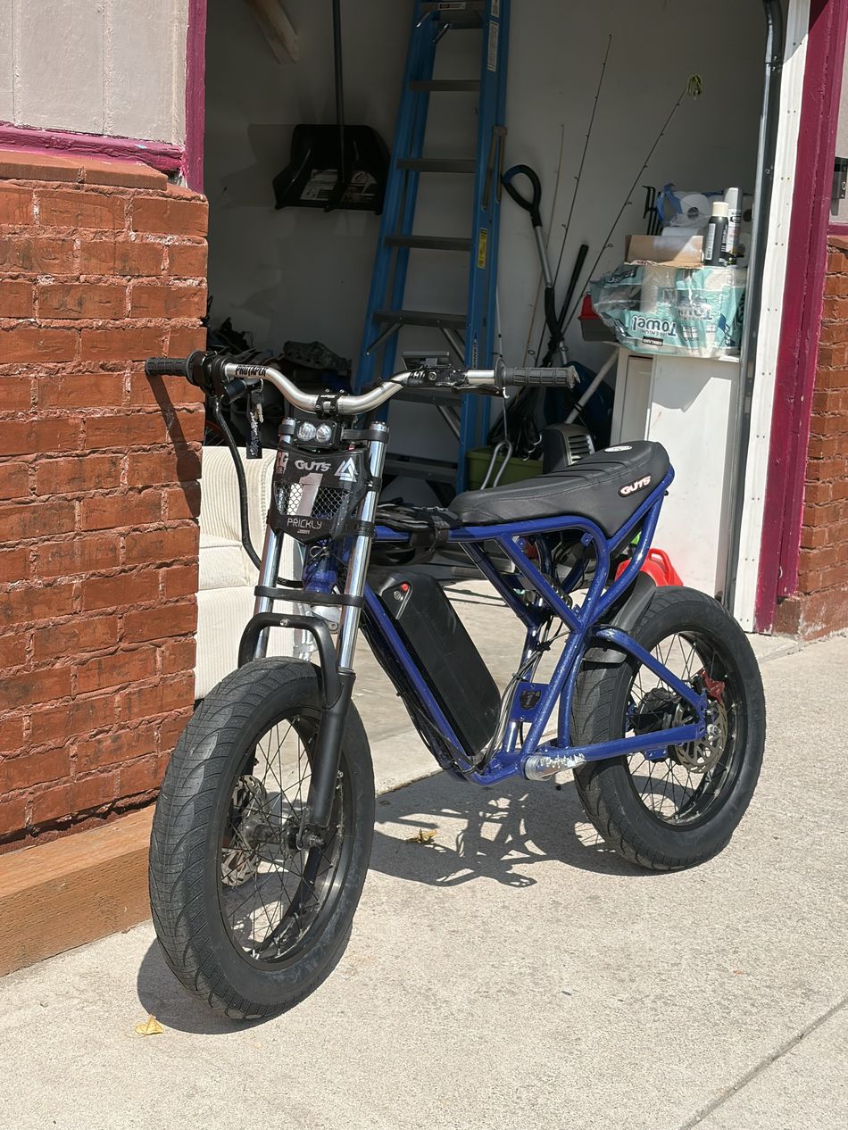 Blue Super 73 style ebike build with WFD parts